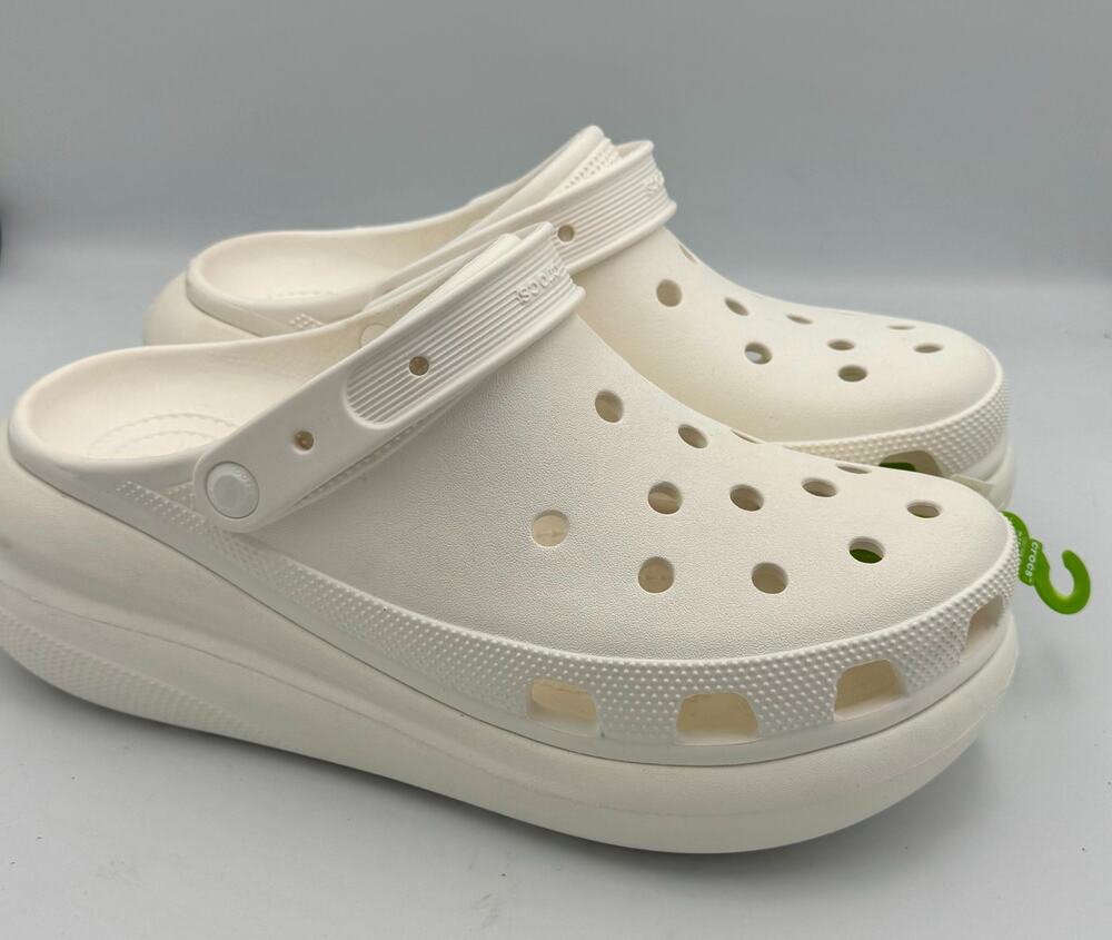 Crocs Crush Clogs White Sz 12 # 287